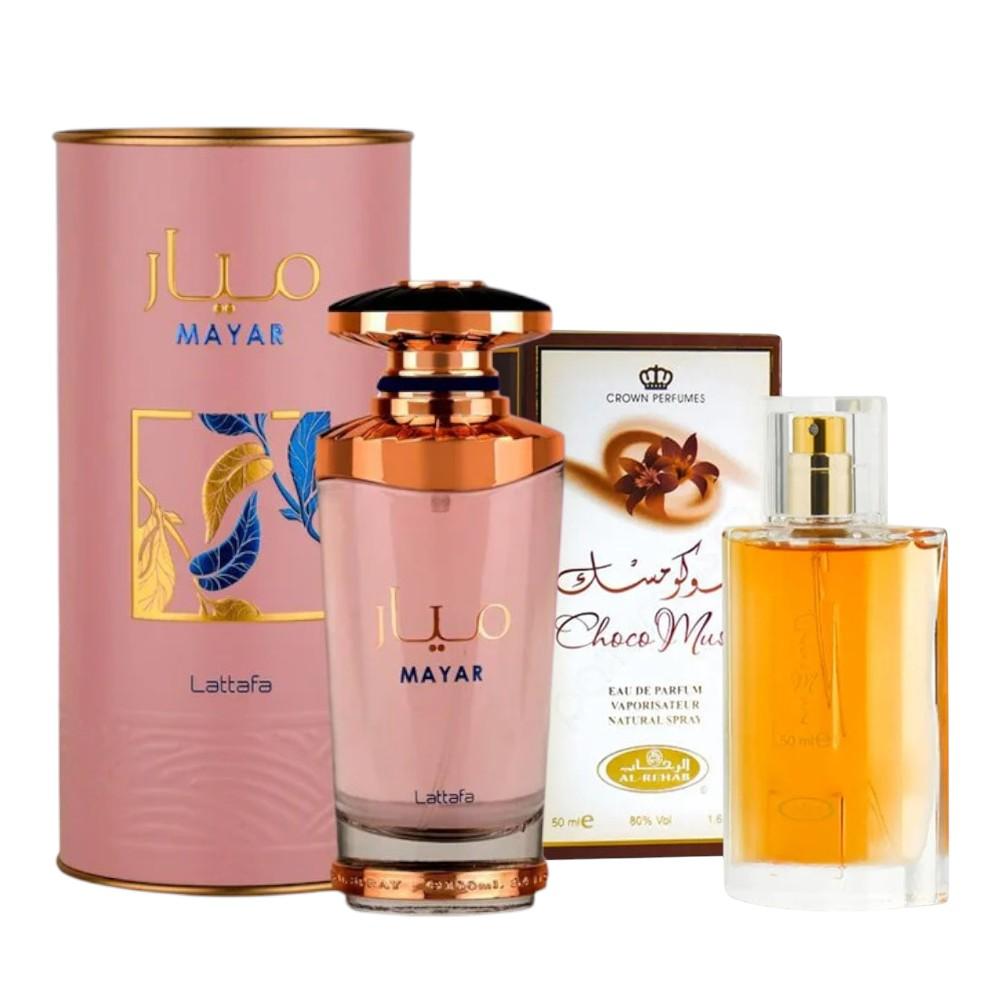 Pack of Mayar Eau de Parfum Spray and Choco musk