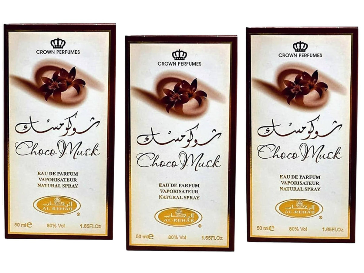 3 pack of Al Rehab Choco Musk - EDP perfume - 50 ml