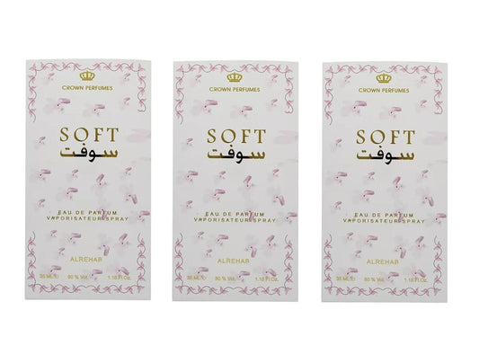 3 pack of Soft Eau de Parfum Spray