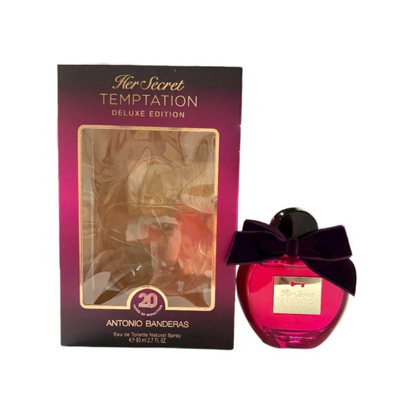 Her Secret Temptation (Deluxe Edition) by Antonio Banderas for Women EDT 2.7 oz.