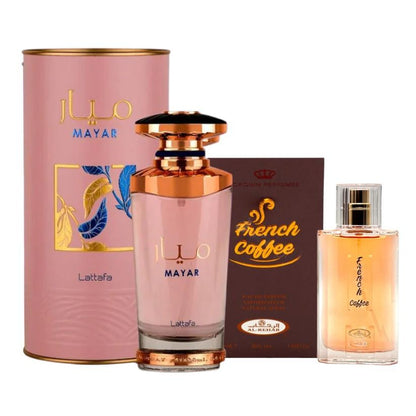 Pack of Mayr and French Coffee Perfume.