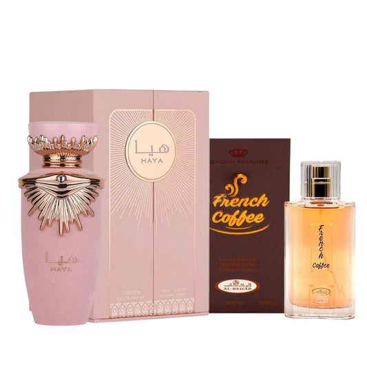 Pack of Haya and French Coffee Perfume.