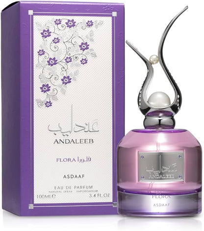 Pack of Asdaaf Andaleeb Flora EDP and Soft perfume