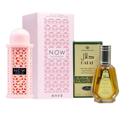 Pack of Rave Now Eau de Parfum Spray  and Dalal perfume