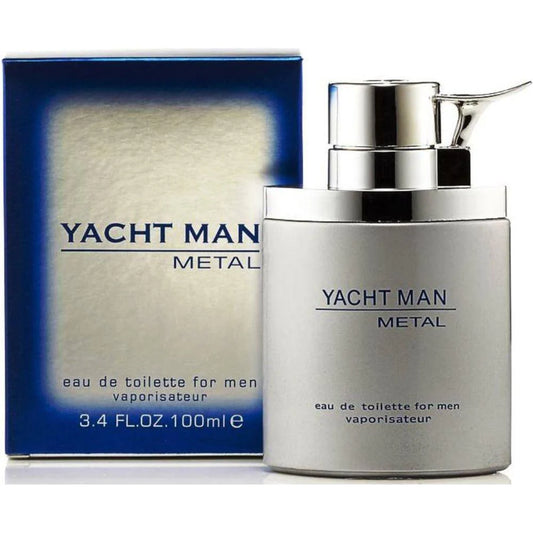 YACHT MAN METAL by Myrurgia cologne EDT 3.3 / 3.4 oz New in Box