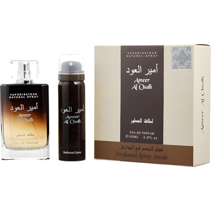 Pack of Ameer Al Oudh + Deodorant Spray and French Coffee Perfume.