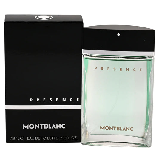PRESENCE by MONT BLANC Cologne for Men 2.5 oz EDT New in Retail Box