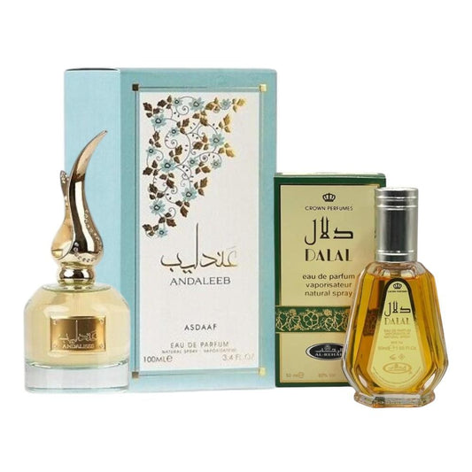 Pack of Asdaaf Andaleeb and Dalal perfume
