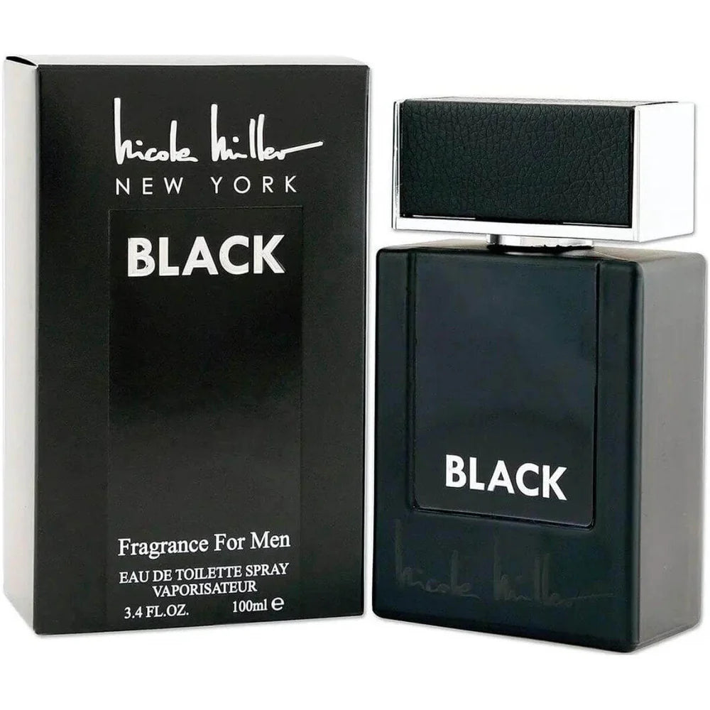 Black by Nicole Miller cologne for men EDT 3.3 / 3.4 oz